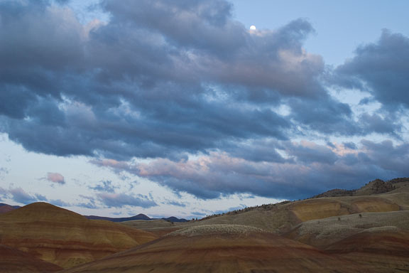 Moon Over Painted Hills