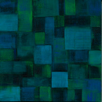 Kind of Blue $175 8"x 8" acrylic painting on wooden canvas board
