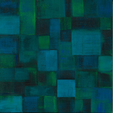 Kind of Blue $175 8"x 8" acrylic painting on wooden canvas board